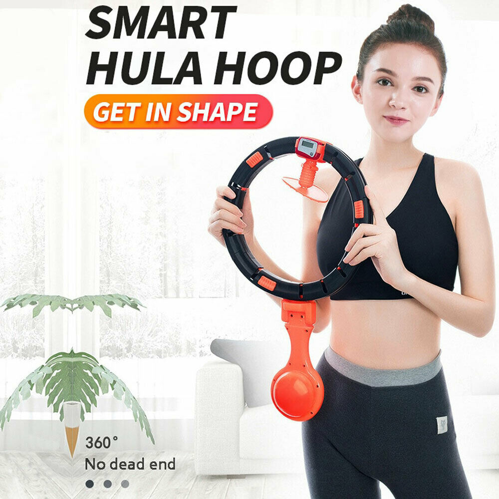 HULA HOOP Massager με Στροφόμετρο - Όργανο Εκγύμνασης, Μασάζ και Αδυνατίσματος- Το Στεφάνι Hula Hoop που δεν Πέφτει Ποτέ